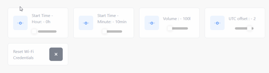 Microsolar scheduling settings